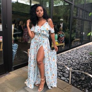 Customized Floral Maxi Dress